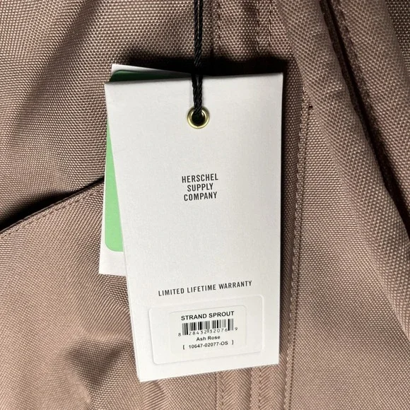 The Herschel Diaper/ Tote Bag Ash Rose with additional insert - Picture 7 of 7